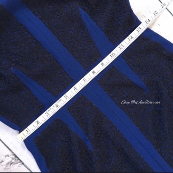 BCBGMaxAzria NWT lace color block sheath dress *shop@iamwarrior - Picture 7 of 11